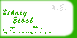 mihaly eibel business card